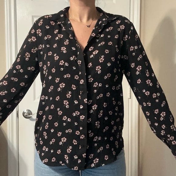 Loft Floral Blouse - Button Down - Picture 5 of 5